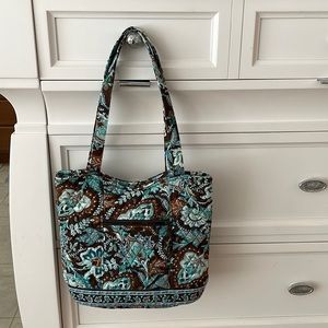 Vera Bradley Java Blue Retired Small Tote Bag